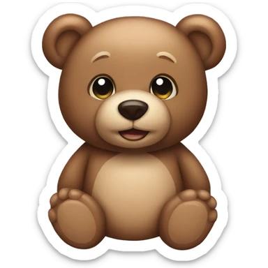 Teddy bear sticker