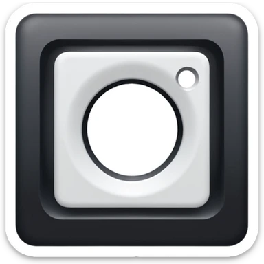 Exact Roblox app icon. One thick white square rotated exactly 45 degrees with a perfectly centered smaller square hole. Solid bright blue background (#2D8CFF). Flat, simple, no shadow, no gradient, no text. Perfect symmetry. sticker