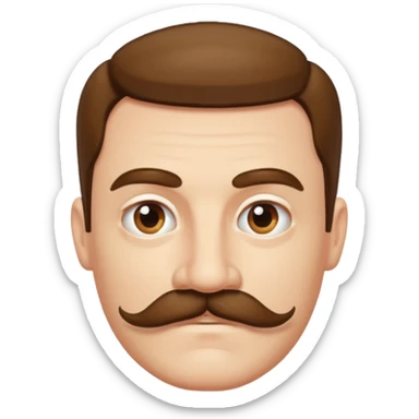 stefan cel mare with mustache sticker