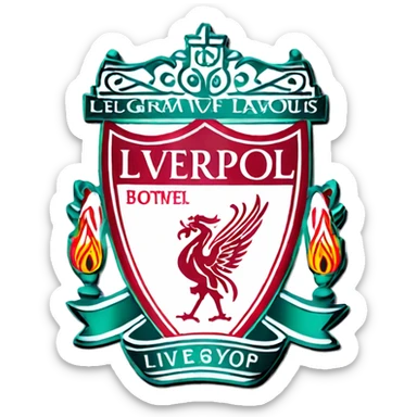 Fc liverpool logo sticker