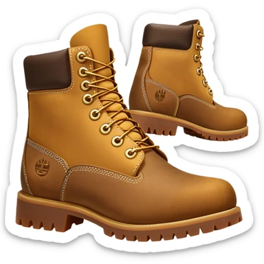 Сделай пару ботинок Timberland в классической расцветке sticker