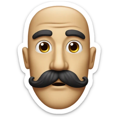 Zappa mustache sticker