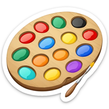 artist's palette sticker