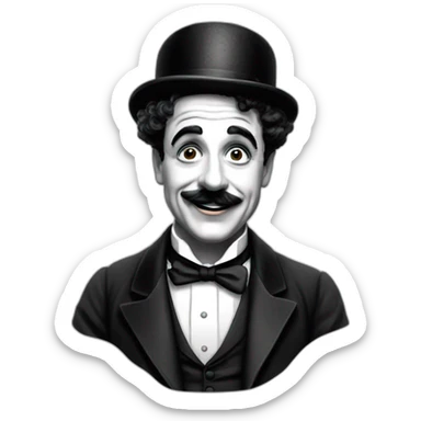 Charly chaplin sticker