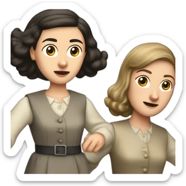 Anne Frank fights Anne Schrank sticker