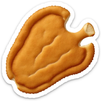 raw plain chicken milanese sticker