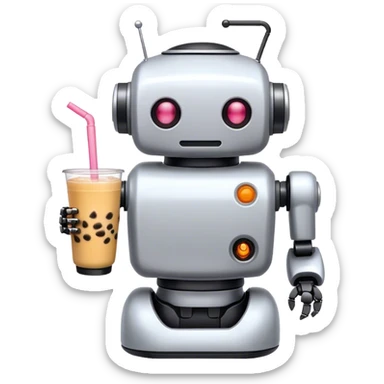 Boba tea robot 3 sticker