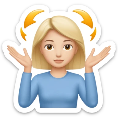 Minimal emoji representing reduced facial puffiness, soft hand gesture shaping the face contour, balanced and natural appearance, wellness-focused, simple and easy to understand
 sticker