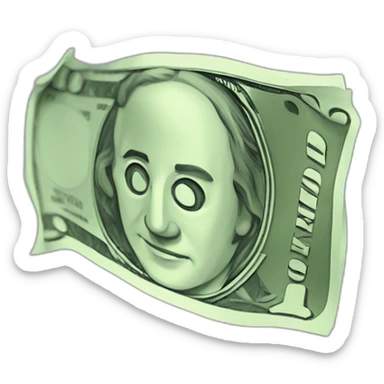 money information sign sticker