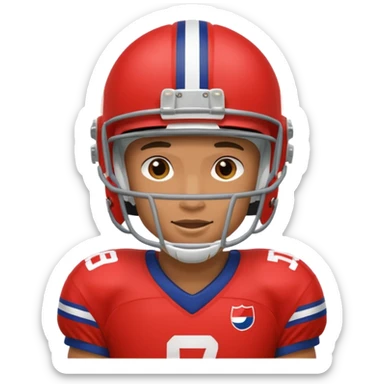 a football player in a match sticker