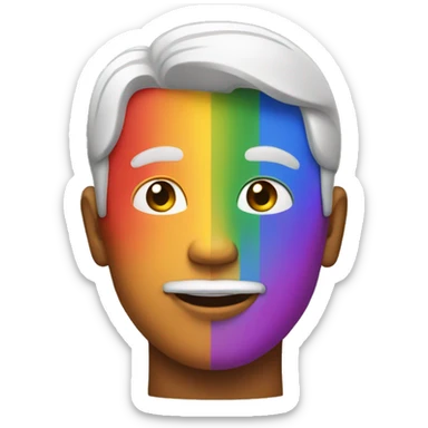 Gay pride man sticker