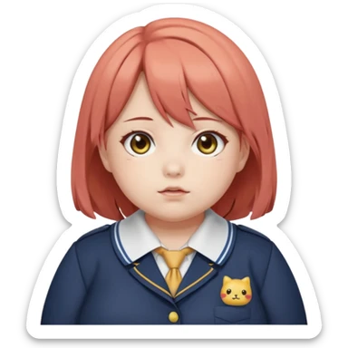 fat kasane teto from vocaloid OBESE sticker