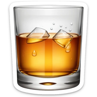 Cheers whiskey glasses  sticker