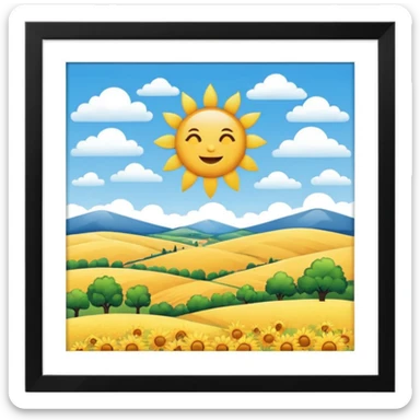 sunny weather france sticker