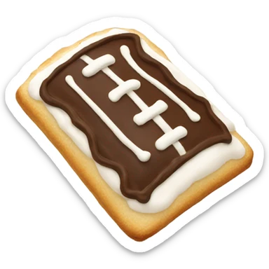 Football pop tart sticker