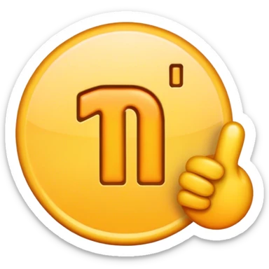 Numeric plus one sticker