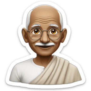 mahatma gandhi sticker