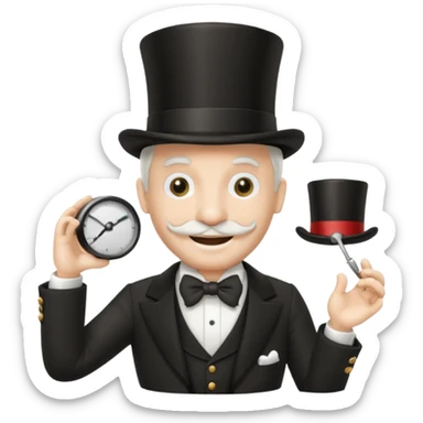 monopoly man emoji sticker