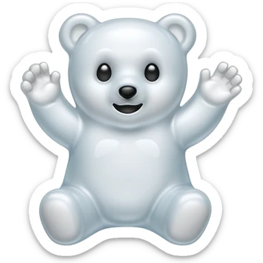 ghost gummy bear sticker
