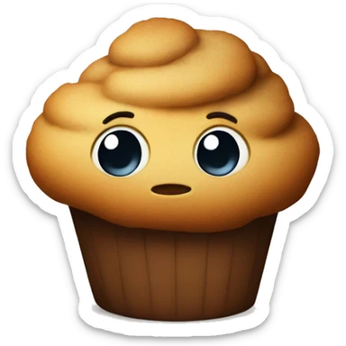 Adorable muffin with an attitude  sticker