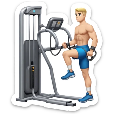 standing cable-machine-leg-raise with ankle-cuffs sticker