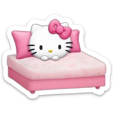 Hello kitty sleeps sticker