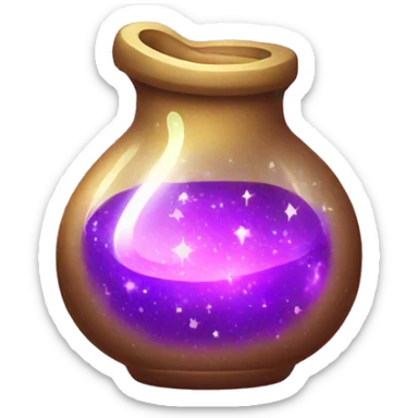 sparkly magic potion sticker