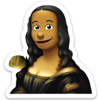 Mona Lisa the Simpsons sticker