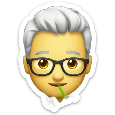 developer touches grass sticker