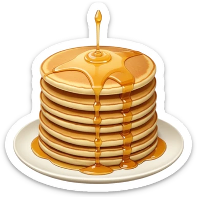 tower of pancakes in a stack sticker