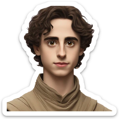 Timothée Chalamet in Dune sticker
