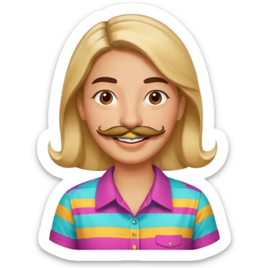 Crear un emoji de el cantante de cuarteto "La mona Jiménez" sticker