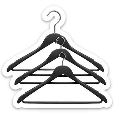 black hangers for clothes sticker