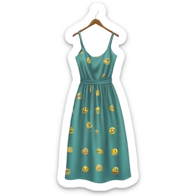 tight maxi dress with straps hanger sticker