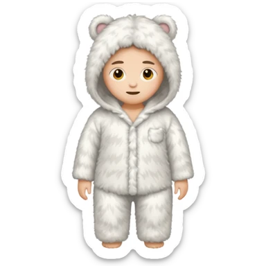 fluffy pijama sticker