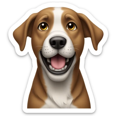 Dog singing a song sticker