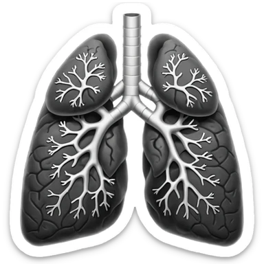 Can you please create black lung emoji sticker