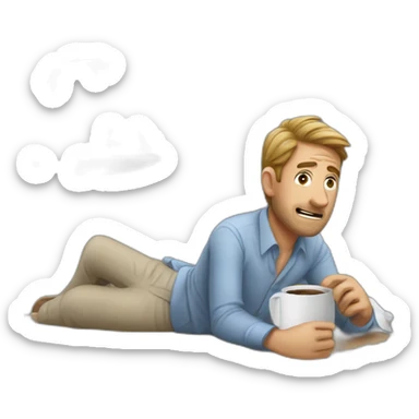 It was a typical Monday morning, and John was struggling to get up after hitting the snooze button multiple times. sticker