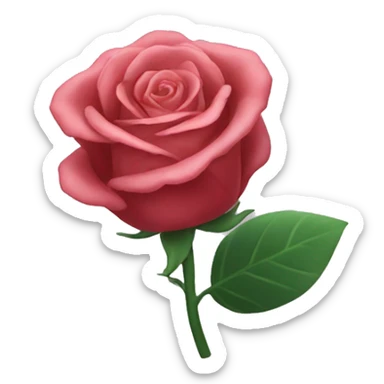 Une main qui tien une rose  sticker