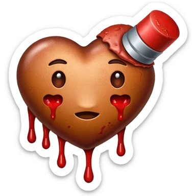 Shaking liver emoji sticker