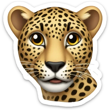 Leopard sticker