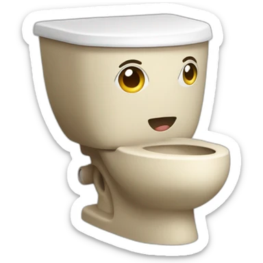 Skibidi toilet And there is the head of the toilet sticker