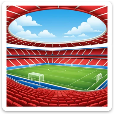 soccer stadium (#00A3E0) and red (#F9423A) sticker