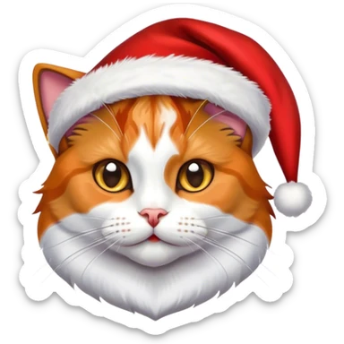 Xmas cat sticker