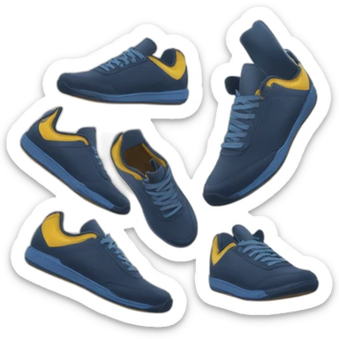 Paire de chaussures sur macron sticker