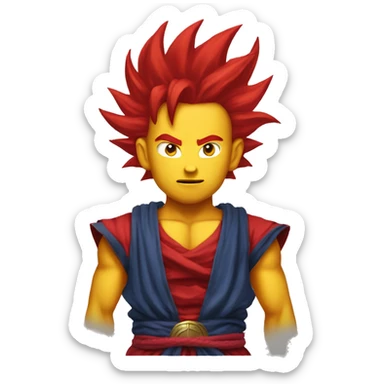 super saiyan God Red sticker