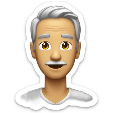 Hombre sobre pez beta sticker