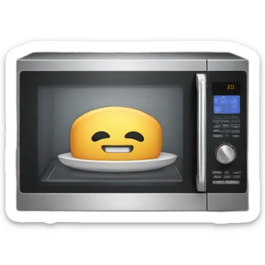 microwave on a counter sticker