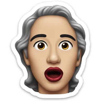 The lips from Rocky horror picture show sticker