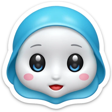 diffusion, llm, vlm관련 이모지를 만들건데 ai 네트워크느낌의 이모지 만들어 좀더 디퓨전 느낌나게  sticker